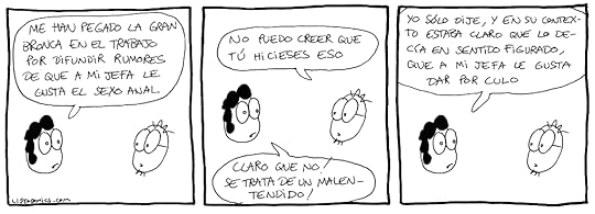 Tira cómica sobre el típico malentendido laboral.
