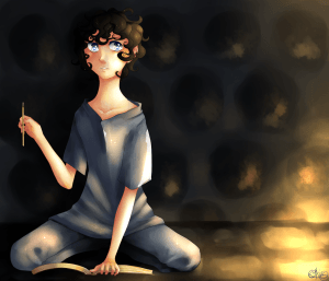 Niall from A Long-Forgotten Song (Things Unseen and The Dragon's Tongue) - art by Courtney Keys, shared with permission