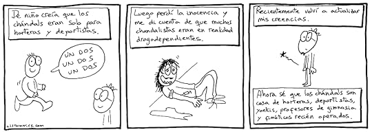 Tira cómica sobre por qué hay gente que lleva chándal.