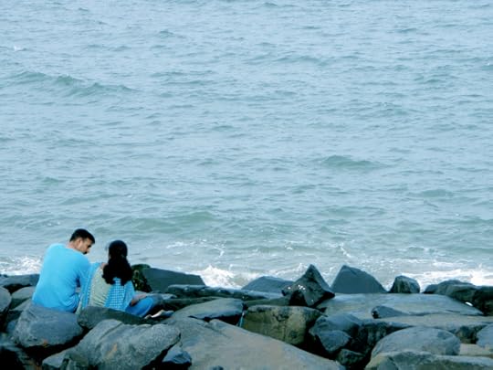 lovers on Pondicherry beach