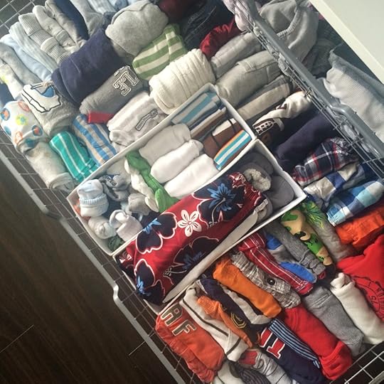 KonMari'ing the baby clothes