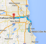 Oak Creek WI to New Berlin WI
