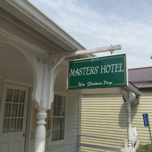 I knew a 1800s hotel would be small, but the Masters Hotel is really, really small. It's about the size of a house.