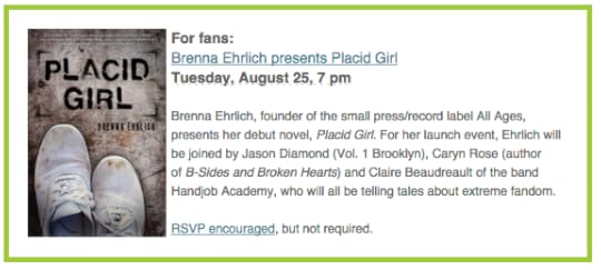PLACID GIRL launch at WORD!