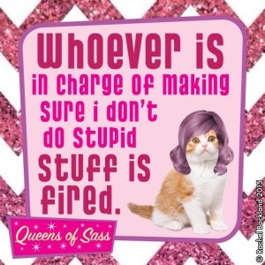 IN CHARGE OF. . .STUPID STUFF