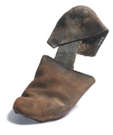 Slip-on flat shoe of the 16th century found by Crossrail archaeologists