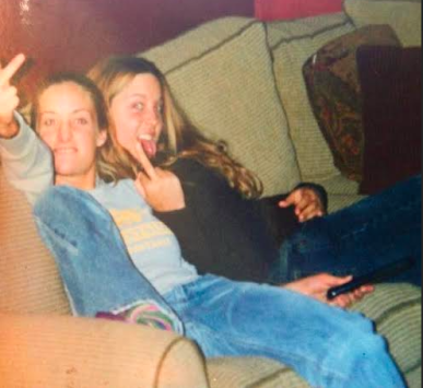 My friend Hannah and I at 16.
