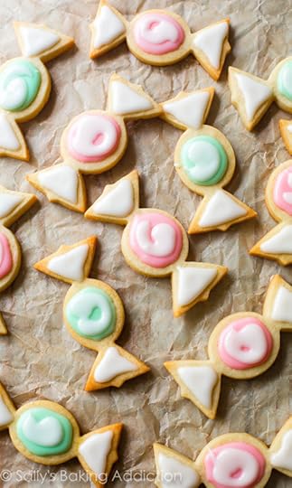My favorite sugar cookie recipe! Try them in adorable candy shapes and have fun decorating! Grab the recipe on sallysbakingaddiction.com