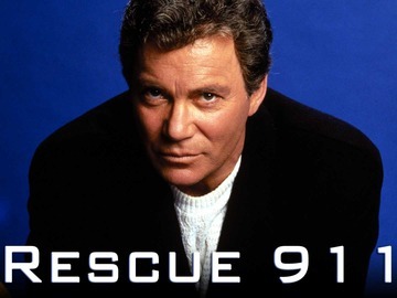 William Shatner in a promo pic for Rescue 911