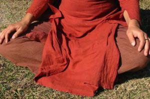 Buddhist meditation pose