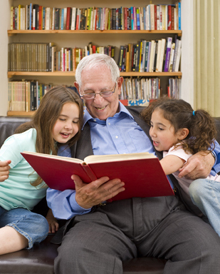 Grandfather sharing stories - for blog 3