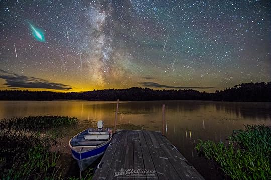 Photograph Perseid Meteor Shower Composite by Wesley Liikane on 500px