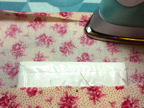 Wire Basket with Fabric Covered Soap