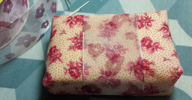 Wire Basket with Fabric Covered Soap