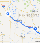 ST CLoud MN to Fergus Falls MN