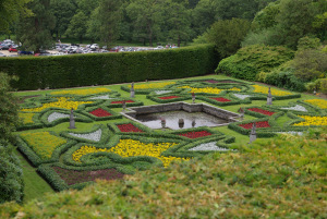 Garden next to the house