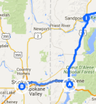 Couer d'Alene to Spokane