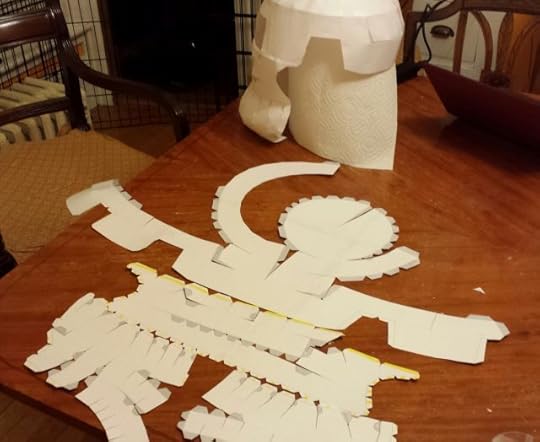 The same templates, printed in cardstock, used to make the plain paper prototype