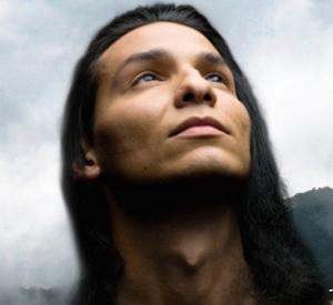 Handsome Native American warrior