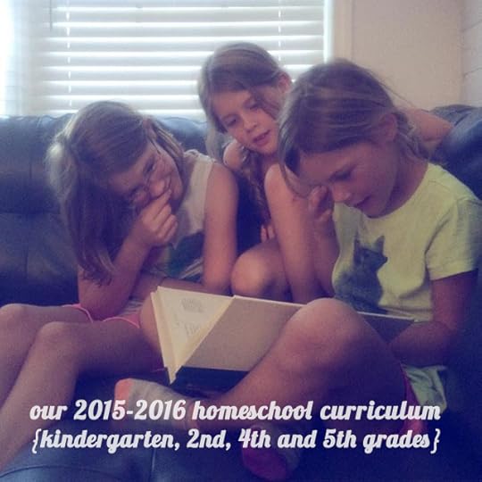 Our 2015-2016 homeschool curriculum {for a kindergartner, 2nd, 4th and 5th grader!}
