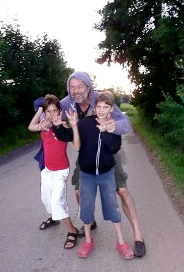 The Boys playing around.