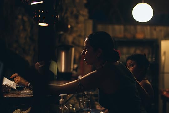 Our new waitress Ana, with Marce in the background.