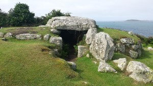 Bant's Carn entrance grave above Halangy Village