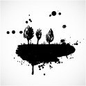 ALL BLACK RAINWOOD PRESS LOGO