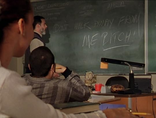 The blackboard reads 