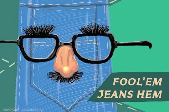 How to shorten jeans/Nancy Zieman/Sewing With Nancy