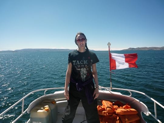 steff on boat