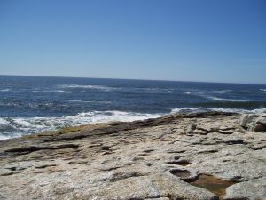 2. View from Fox Island to the Atlantic Ocean. During low tide at Popham Beach, the seas part and you can walk out to Fox Island. But don’t linger too long!