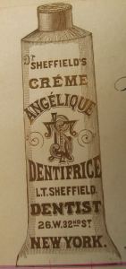Dr. Sheffield's Crème Angelique Dentifrice, Sheffield Pharmaceuticals - Sheffield Pharmaceuticals' Private Archives, Public Domain