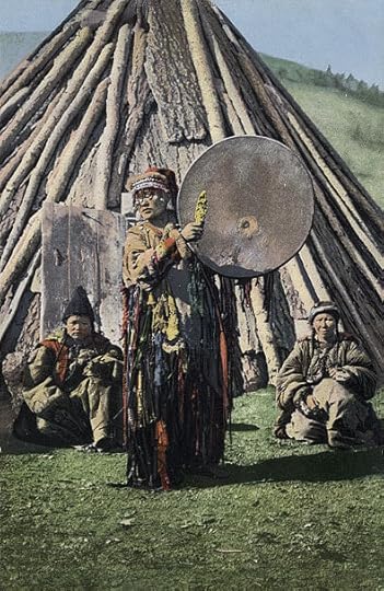 Altay Shaman with drum.