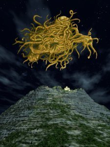 Artist's depiction of Yog-Sothoth which I stole from Wikipedia.