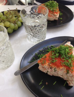 Laxcheesecake. Mums.