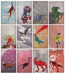 Superheroes and dinosaurs or superhero dinosaurs: the choice is yours! (Picture by Legitimus Maximus)
