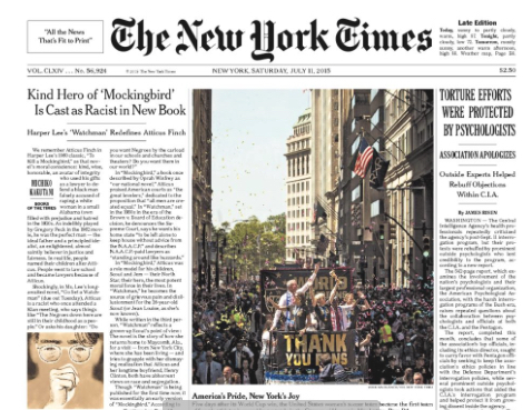 The New York Times, July 11, 2015 Edition. 17 U.S.C. § 107: Fair Use