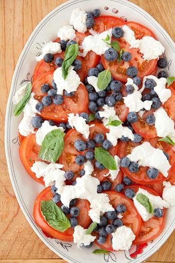 Tomato, Blueberry and Burrata Salad via DeliciouslyOrganic.net