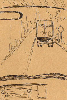 4x6 toned paper, Platinum Carbon pen, Platinum Carbon Black ink