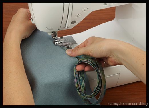 How to sew binding