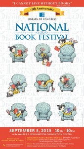 2015 National Book Festival Poster. Peter de Sève, artist.