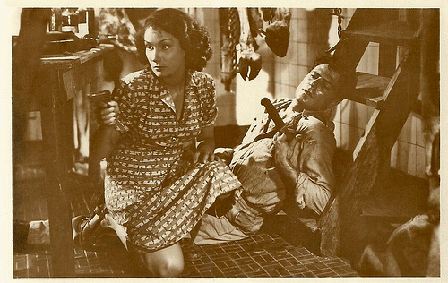 Doris Dowling and Raf Vallone in Riso amaro (Bitter Rice)