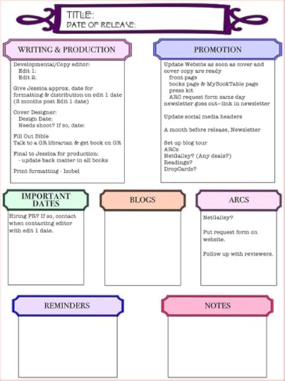 Writing & Promotion Worksheet