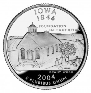 Iowa_quarter,_reverse_side,_2004