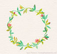 #creatingoutsidethebox | Get your copy of this watercolor floral wreath. It's my gift to you for visiting my new blog!