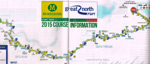 The map of the run, provided by the sponsors. It's a bit big to copy the whole thing!