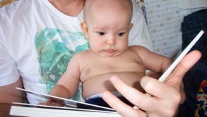 baby reading