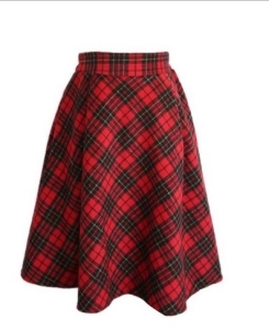Plaid skirt