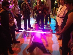 Lightsabre limbo bar!
